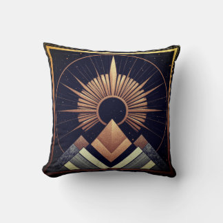 Coussin en coton d'élégance géométrique