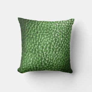 Coussin en cuir Faux - Vert clair