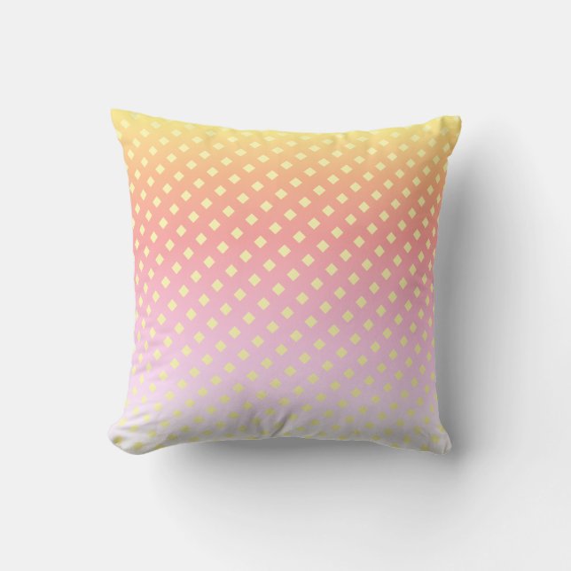 Coussin en diamants blancs jaunes dorés mignons (Recto)