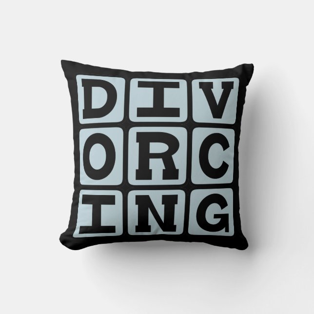 Coussin En instance de divorce (Recto)