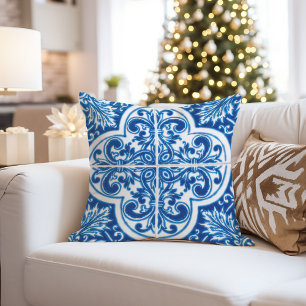 Coussin en majolique italienne, céramique sicilien