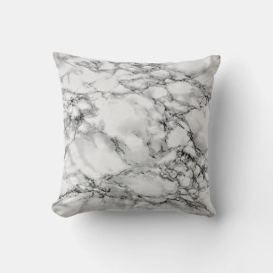 Coussin en marbre blanc noir