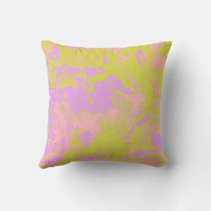 Coussin en marbre de citronnade rose