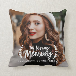 Coussin En Mémoire Amoureuse Mémorial de la photo Cursiv