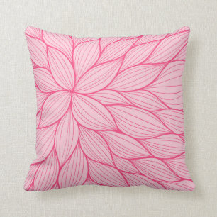 Coussin en pastel rose d'aquarelle de pétale