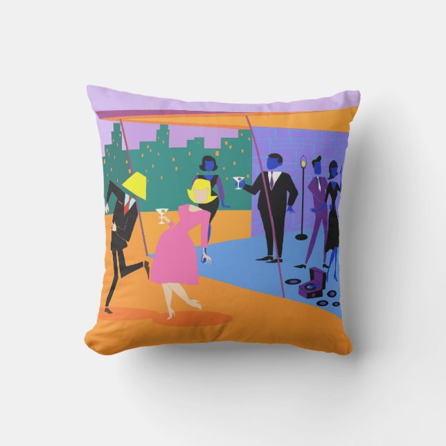 Coussin en plein air sur le toit urbain (Recto)