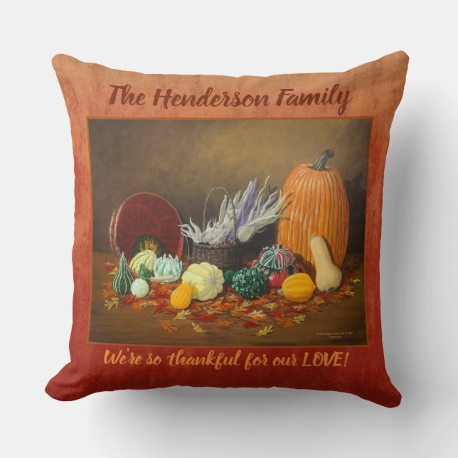 Coussin "En saison" Thanksgiving (Recto)