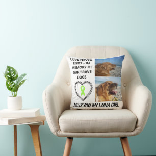 Coussin En Souvenir - Hommage Personnalisé au Chien