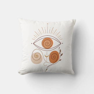 Coussin en terre cuite moderne avec mauvais œil en