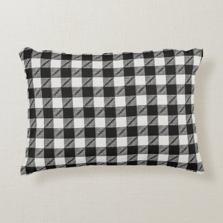 Coussin en vichy noir