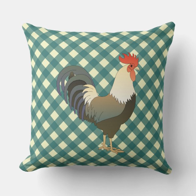 COUSSIN EN VICHY ROOSTER (Recto)