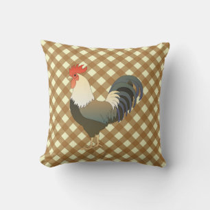 COUSSIN EN VICHY ROOSTER