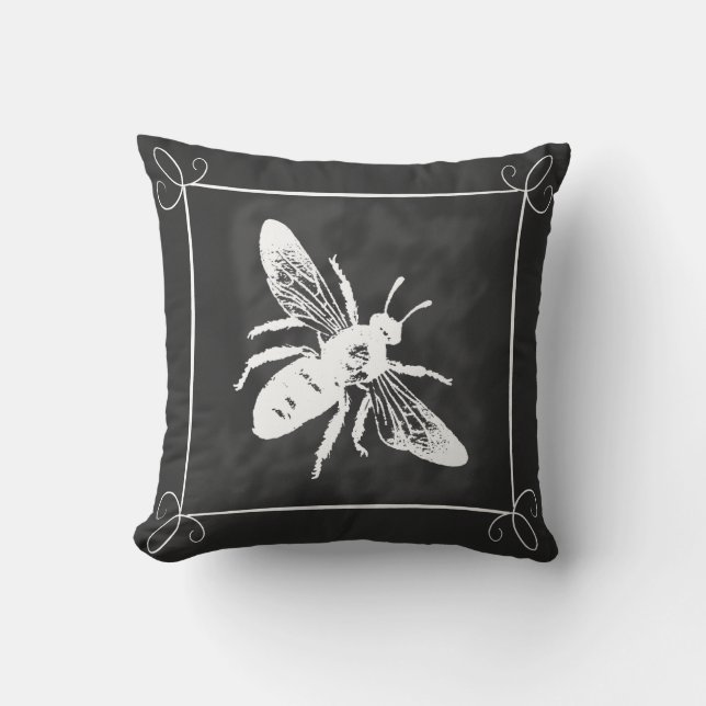 Coussin encadré d'abeille de tableau (Recto)