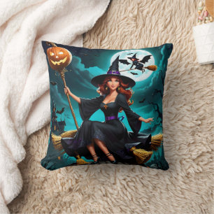 Coussin Enchanter sorcière fête la nuit d'Halloween
