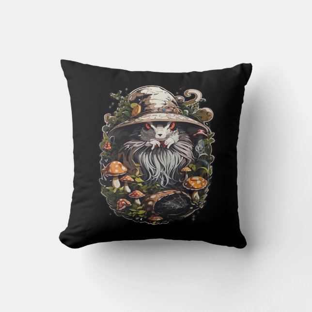 Coussin Enchanter Whimsigoth Sorcière & Art Mystique Pour  (Recto)