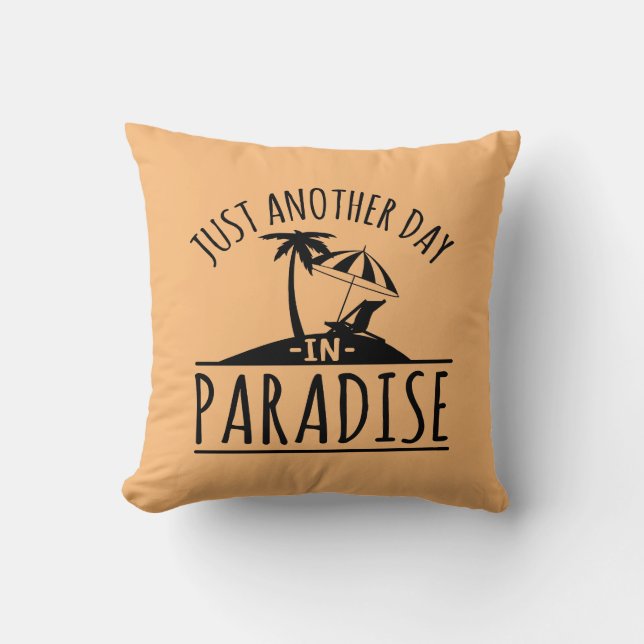 Coussin Encore un jour dans l'art du mot au paradis (Recto)
