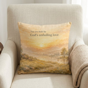 Coussin Encouragement chrétien de l'amour inaltérable de D