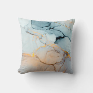Coussin Encre, peinture, abstraite. Fermeture du tableau. 