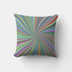 Coussin Énergétique Colorful Ribbon Sunburst