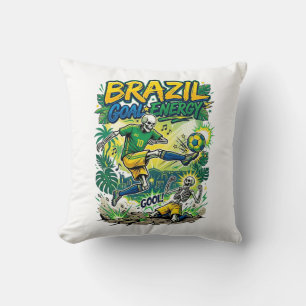 Coussin Énergie de but Brésil Skeleton Striker Nations Cre
