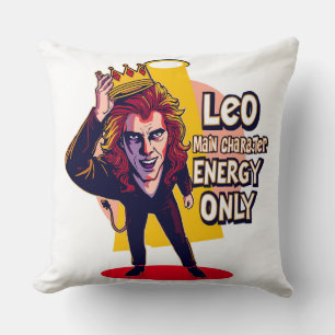 Coussin Énergie de Personnage Principal Leo Seulement Drôl