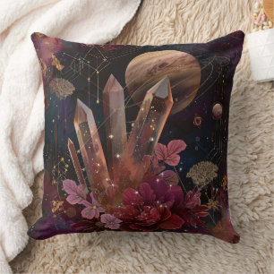 Coussin Énergie spirituelle d'améthyste Motif céleste