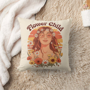 Coussin Enfant à fleurs