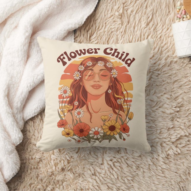 Coussin Enfant à fleurs (Couverture)