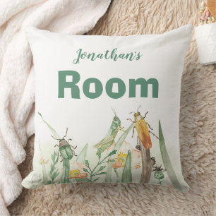 Coussin Enfant à l'aquarelle Bug Insecte