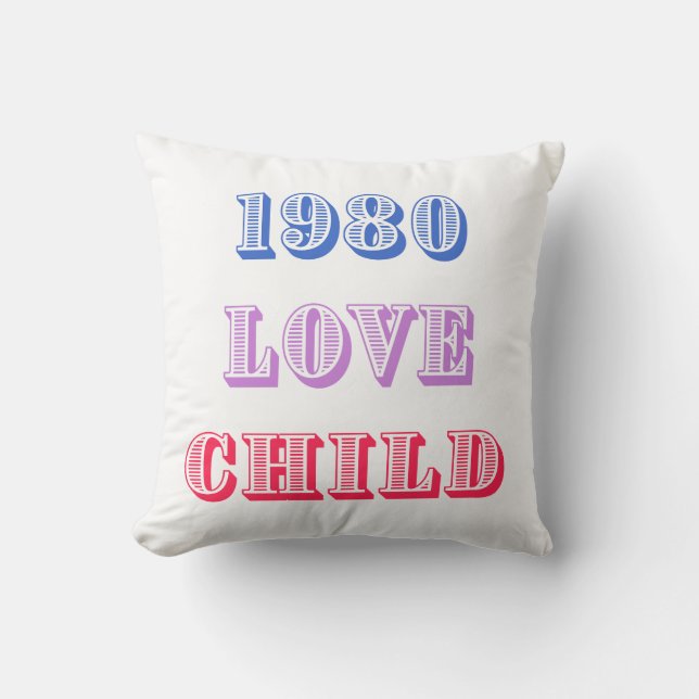 Coussin Enfant amoureux 1980 (Recto)