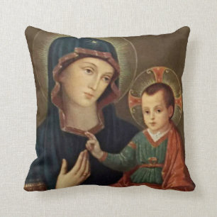Coussin Enfant catholique béni Jésus de Vierge Marie