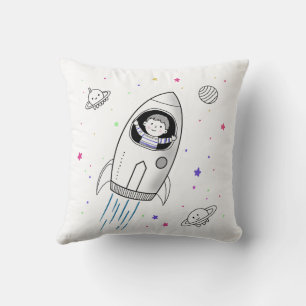 Coussin Enfant dans l'espace