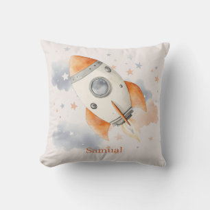 Coussin Enfant de fusée spatiale amusant 