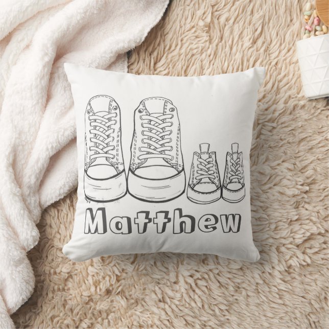 Coussin Enfant Parent Baskets Petit bébé Chaussures Nurser (Couverture)