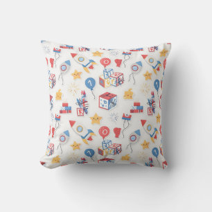 Coussin Enfants Americana 4 juillet Alphabet Éducatif Nu