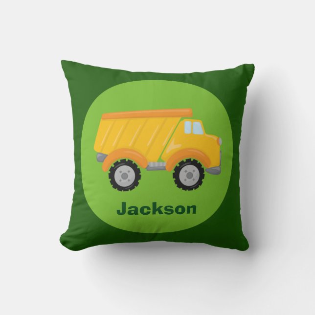Coussin Enfants Construction Véhicule Camion Camions sur m (Recto)
