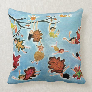 Coussin Enfants de feuille