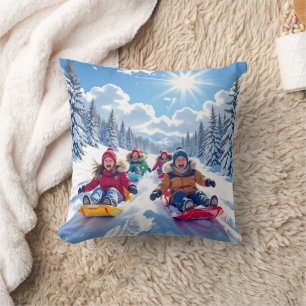 Coussin Enfants Dormir Noël d'hiver