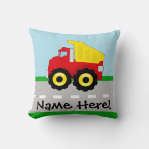 Coussin Enfants garçons Construction camion