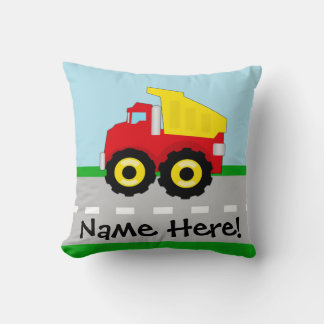 Coussin Enfants garçons Construction camion