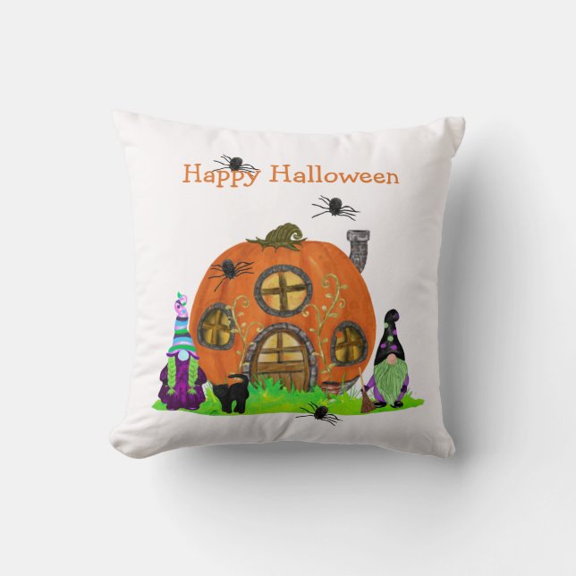 Coussin Enfants génies lunaires Halloween (Recto)