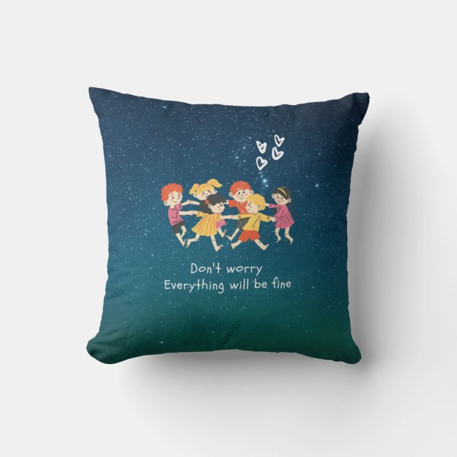 Coussin Enfants heureux  (Recto)