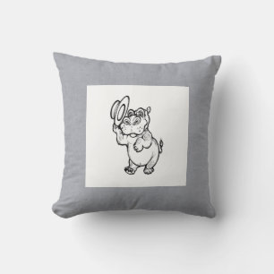 Coussin Enfants Hippopotame de naissance moderne garçon po
