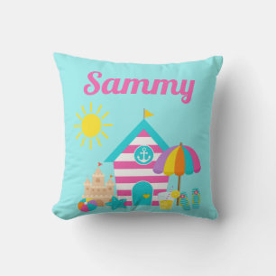 Coussin Enfants mignons plage été