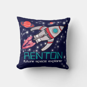 Coussin Enfants nom de l'espace de fusée explorateur turqu