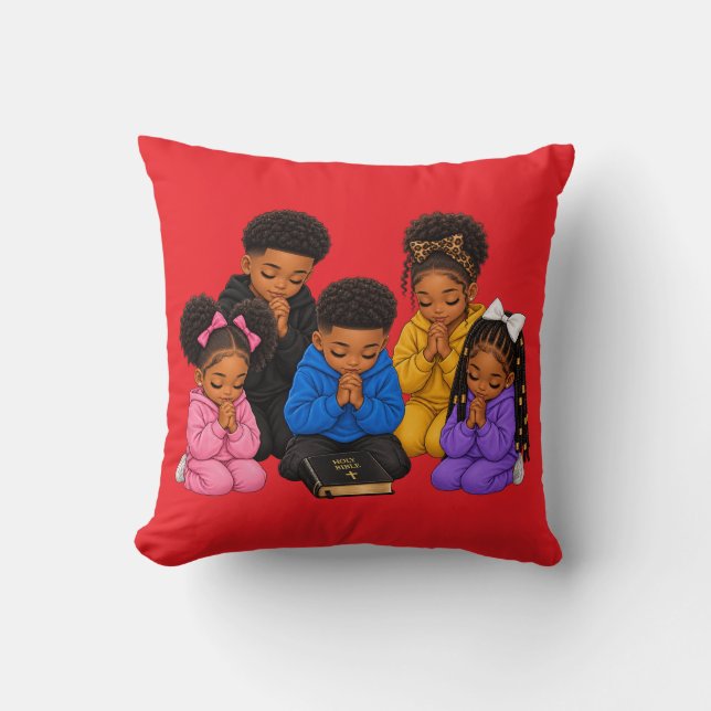 Coussin Enfants priant  (Recto)