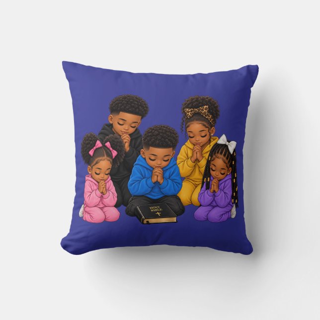 Coussin Enfants priant  (Recto)