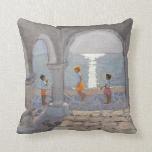 Coussin Enfants sautant les îles grecques 2008