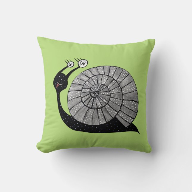 Coussin Enfants verts mignons (Recto)
