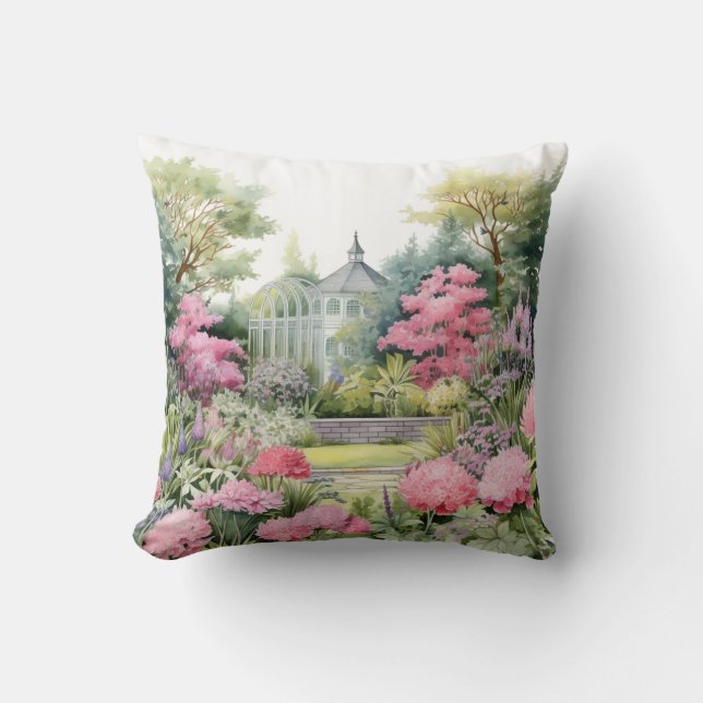 Coussin English Garden Landscape (Recto)
